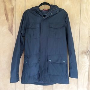 Barbour Greatcoat Navy Blue Rain Jacket
